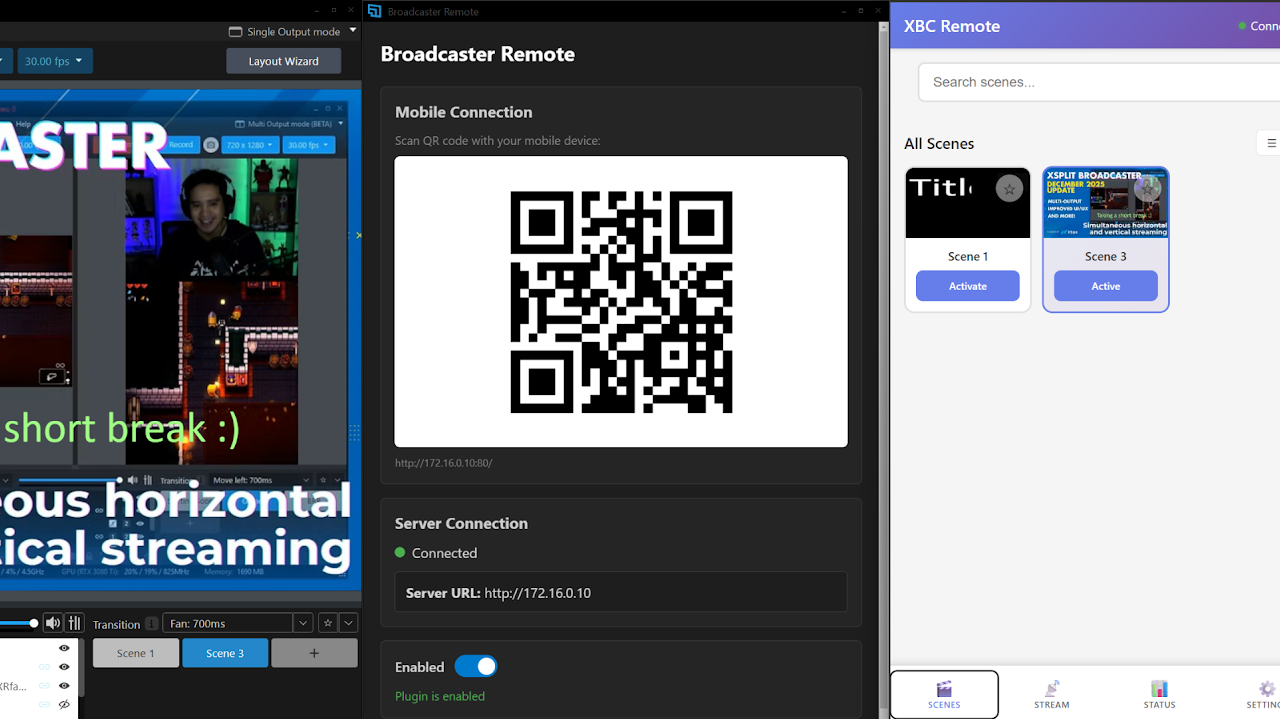 XSplit Broadcaster Remote